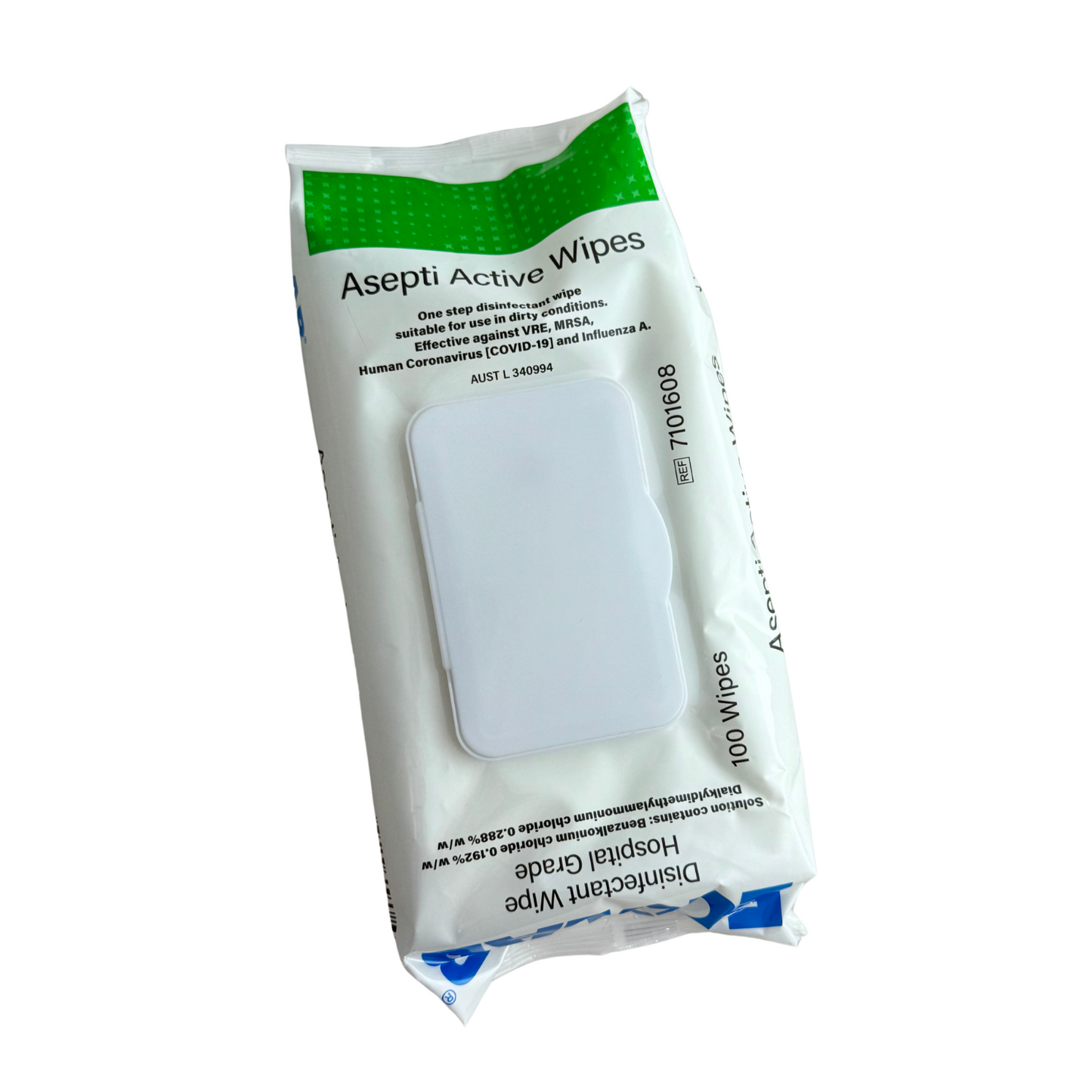 Asepti Active Disinfectant Wipes (100) - First Aid Distributions