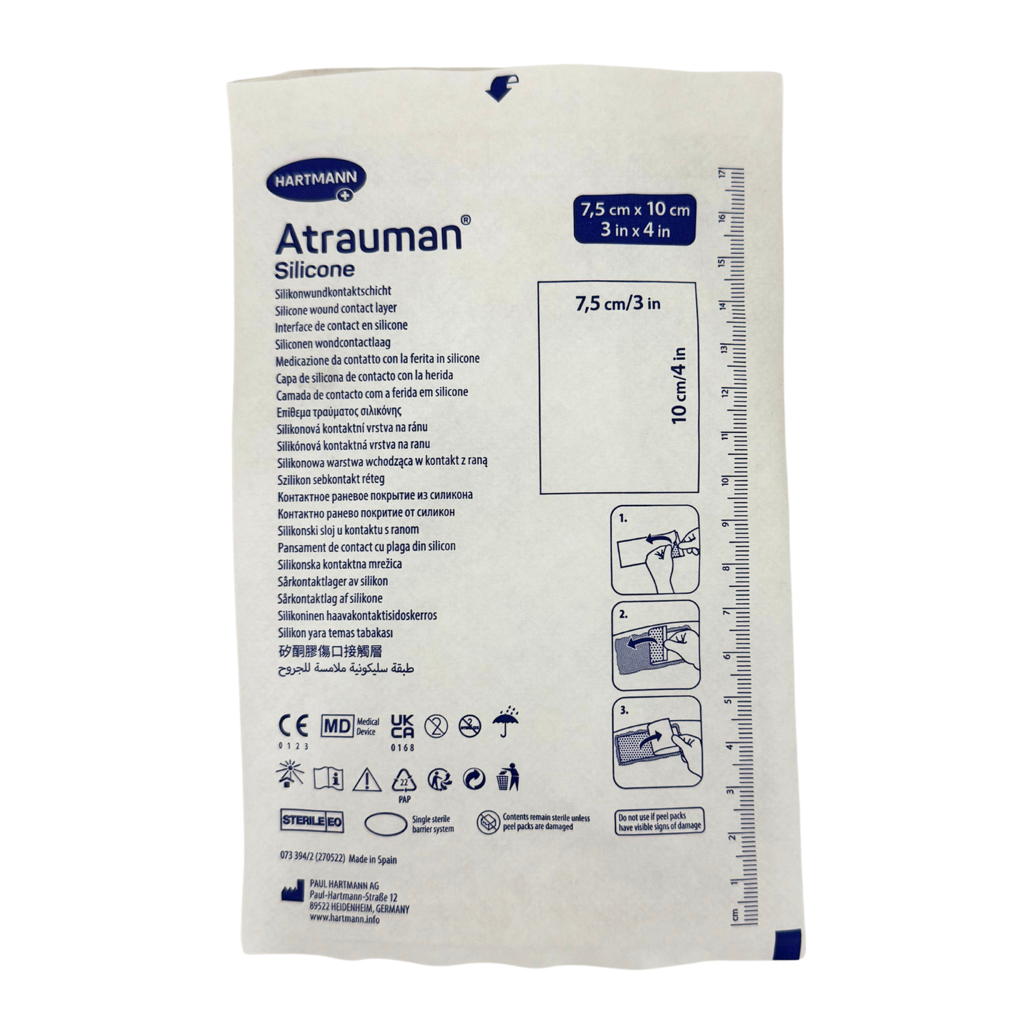 Atrauman Silicone Wound Dressing 7.5cm x 10cm (1) - First Aid Distributions