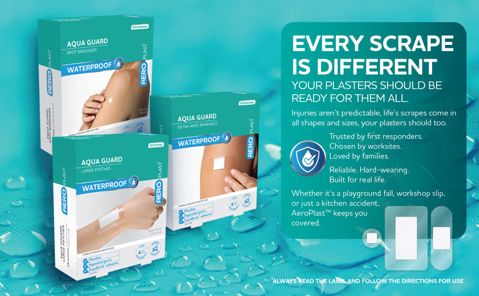 AEROPLAST AquaGuard Waterproof Plasters