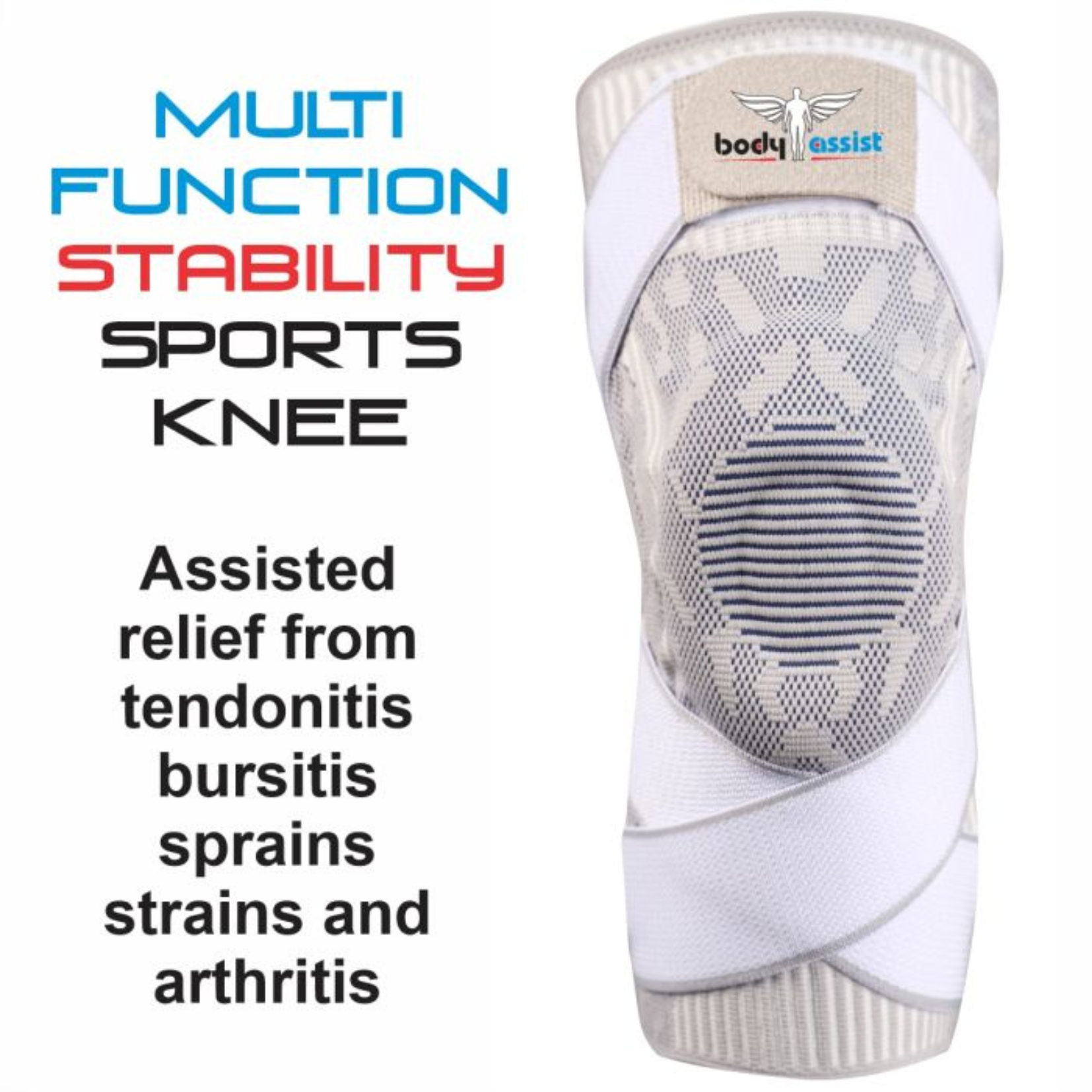 Body Assist Sports Knee with Stability Strap - First Aid Distributions