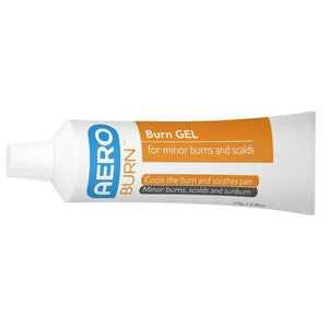 Aero Burn Gel tube, a water-based hydrogel that holds water against the skin