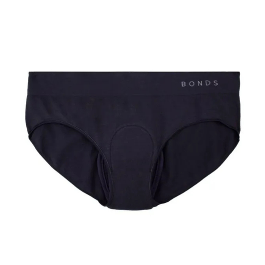 Night N Day Comfort Minappi Bonds Comfytails incontinence clothing with size 10, featuring a discreet pad and comfortable fit.