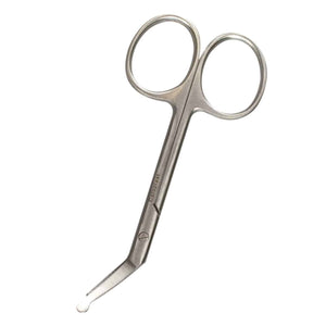 Coloplast Ostomy Scissors, surgical instruments with stainless steel blades, designed for precise ostomy care.