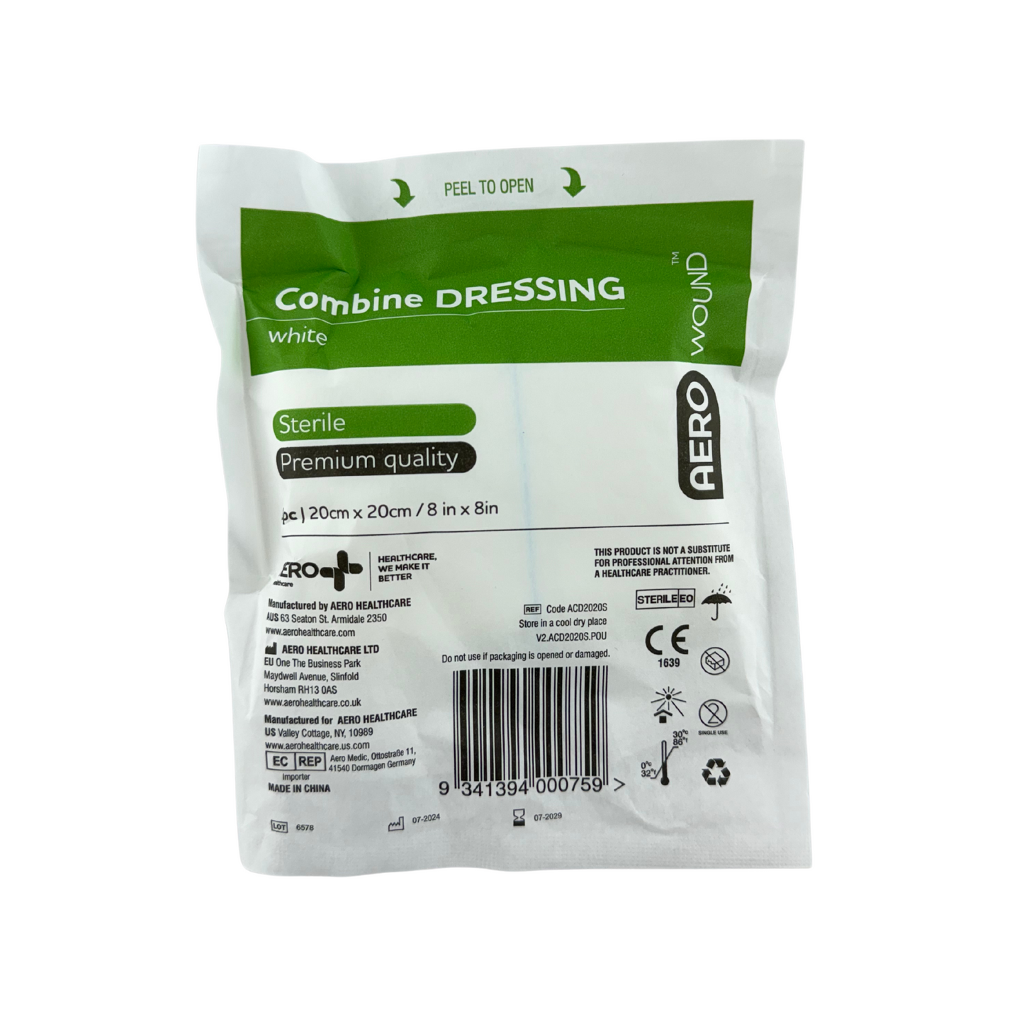 Combine Dressing - Aero (1) - First Aid Distributions