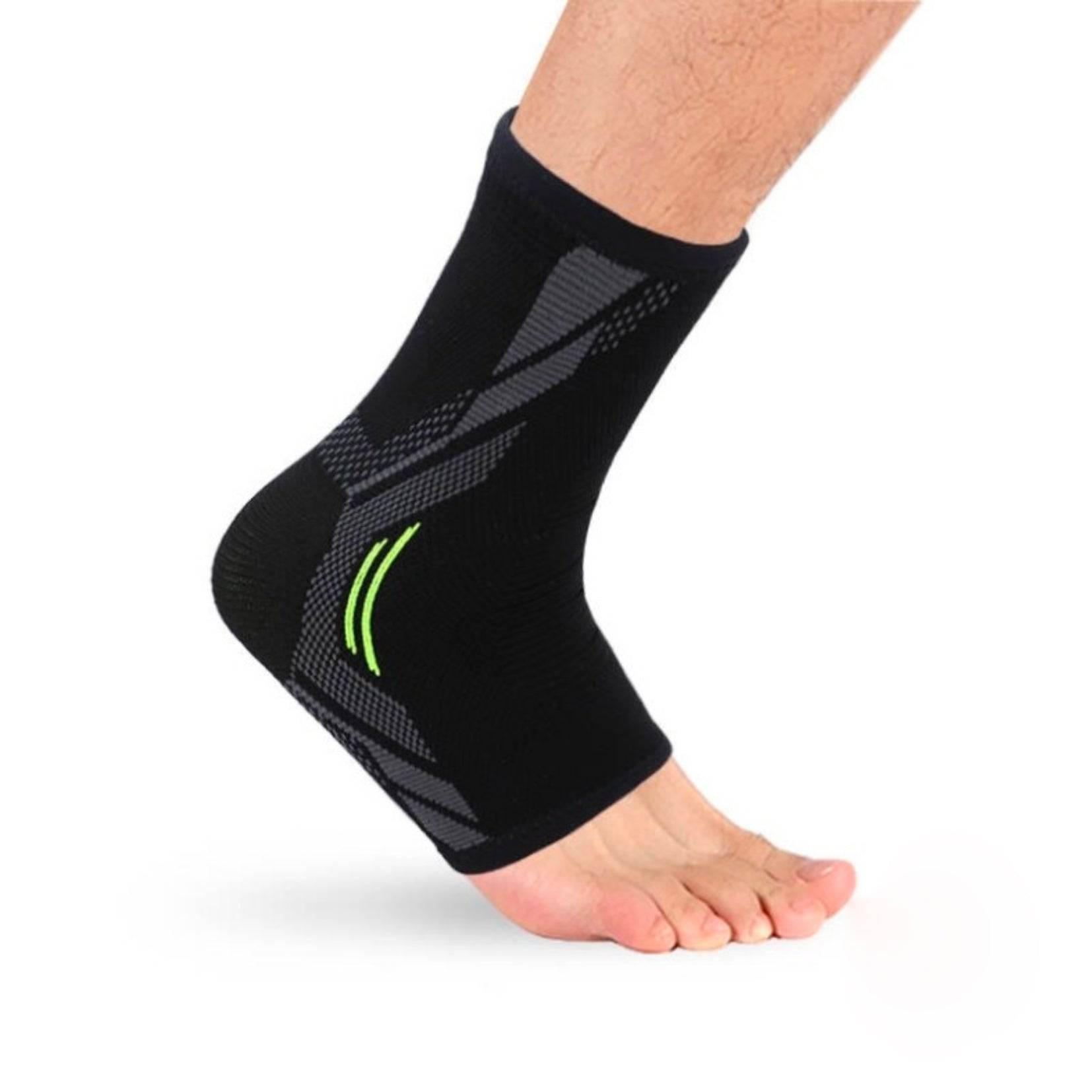 New Horizons Body Assist Contoured Sports Ankle Sleeve, supportive ankle brace for sports and active wear.