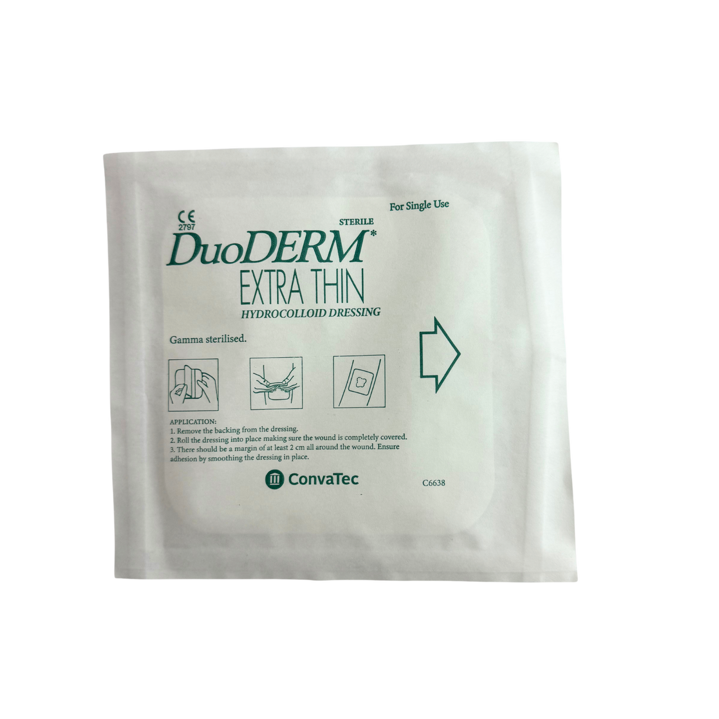 Convatec DuoDerm Extra Thin hydrocolloid dressing 15cm x 15cm - First Aid Distributions