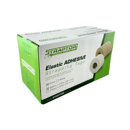Elastic Adhesive Bandage Beige/Flesh 50mm x 4.5m - Straptor (24) - First Aid Distributions