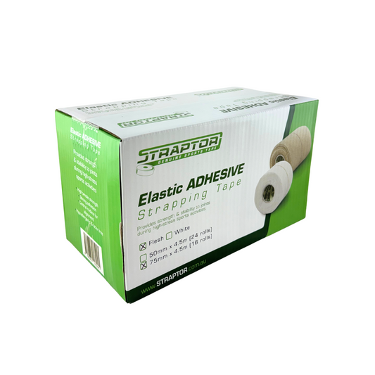 Elastic Adhesive Bandage Beige/Flesh 75mm x 4.5m - Straptor (16) - First Aid Distributions