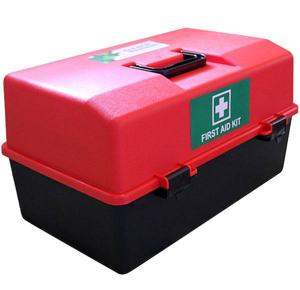 Empty First Aid Box Large - Red & Black 1 Tray (1) - First Aid Distributions