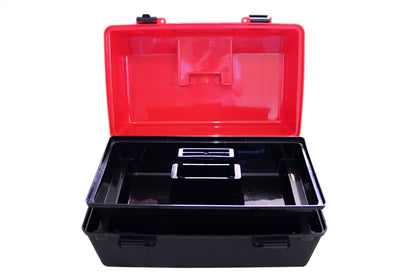 Empty First Aid Box Large - Red & Black 1 Tray (1) - First Aid Distributions