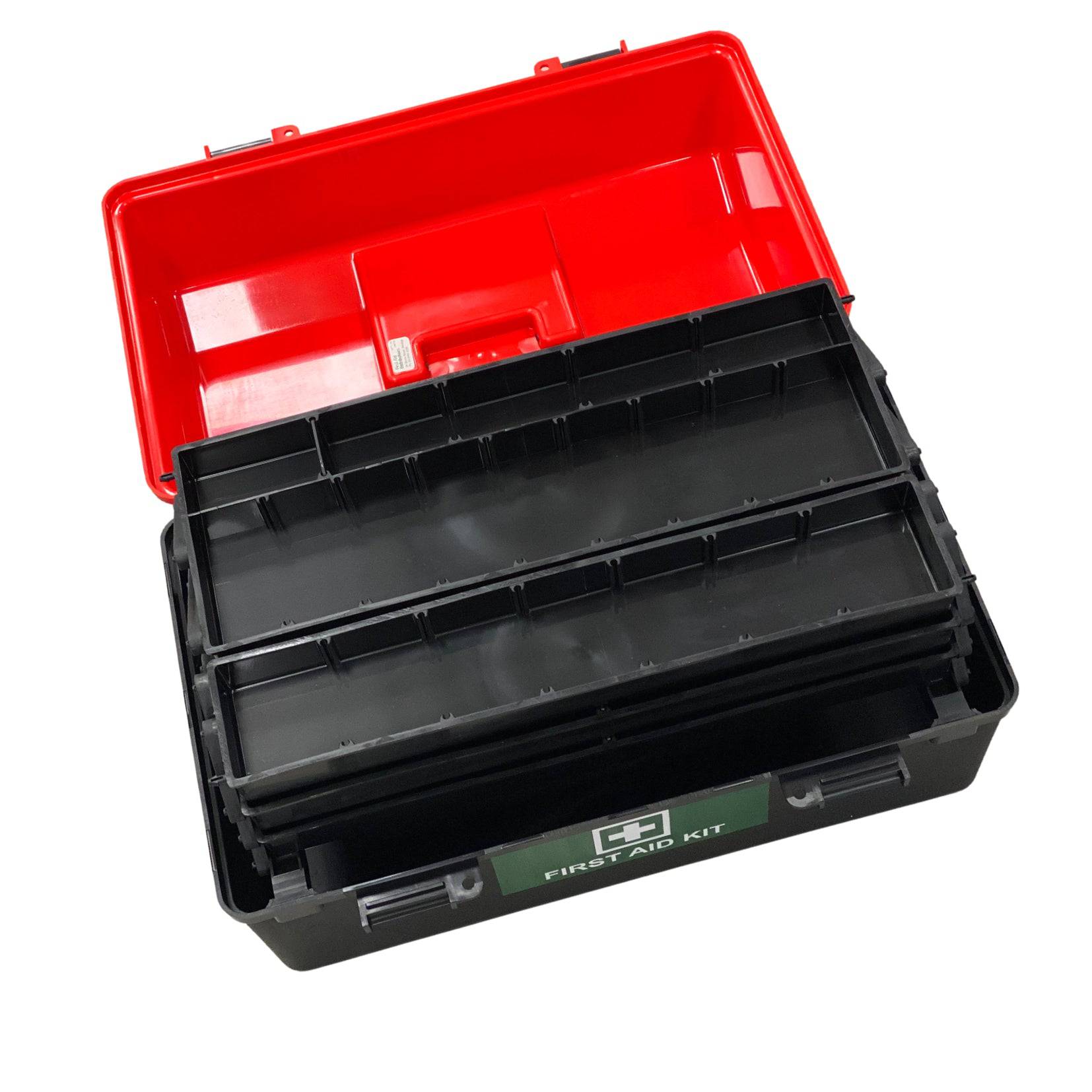 First Empty Box Empty First Aid Box Large - Red & Black 6 Tray (1) | First Aid ...