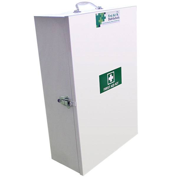 Empty First Aid Metal Cabinet Large - White (1) - First Aid Distributions
