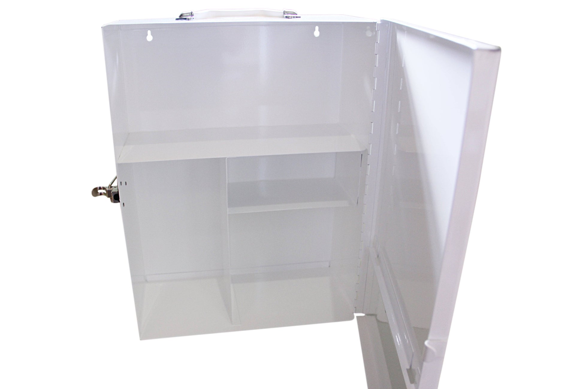 Empty First Aid Metal Cabinet Medium - White (1) - First Aid Distributions
