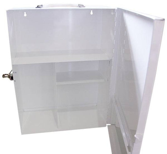 Empty First Aid Metal Cabinet Medium - White (1) - First Aid Distributions
