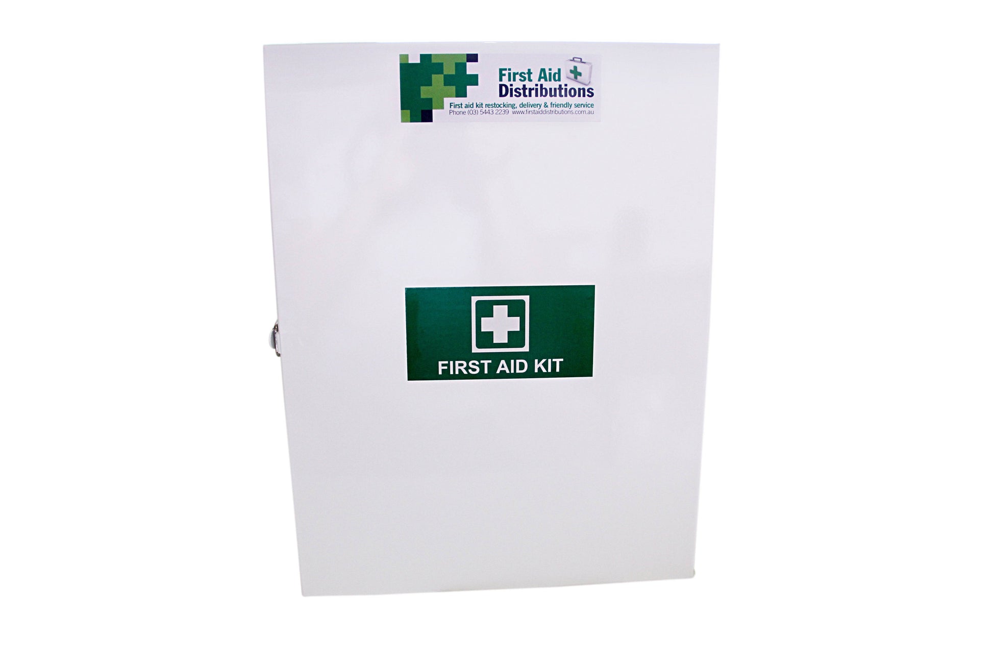 Empty First Aid Metal Cabinet Medium - White (1) - First Aid Distributions