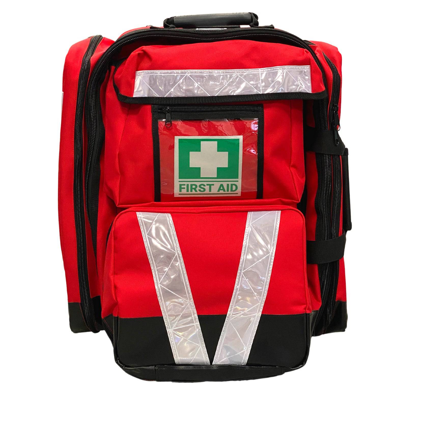 Empty First Aid Trauma Backpack - Red (1) | First Aid Distributions