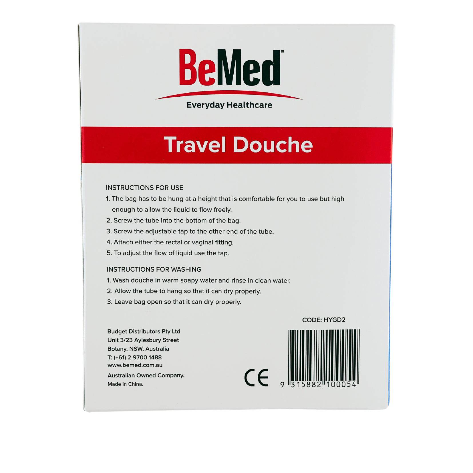 Enema Travel Douche (1) - First Aid Distributions
