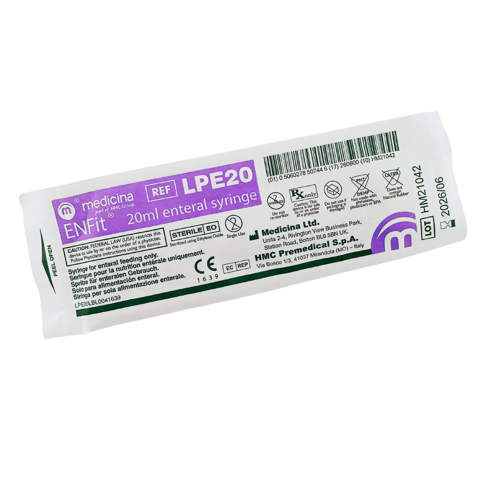 Enfit Enteral Syringe (1) - First Aid Distributions