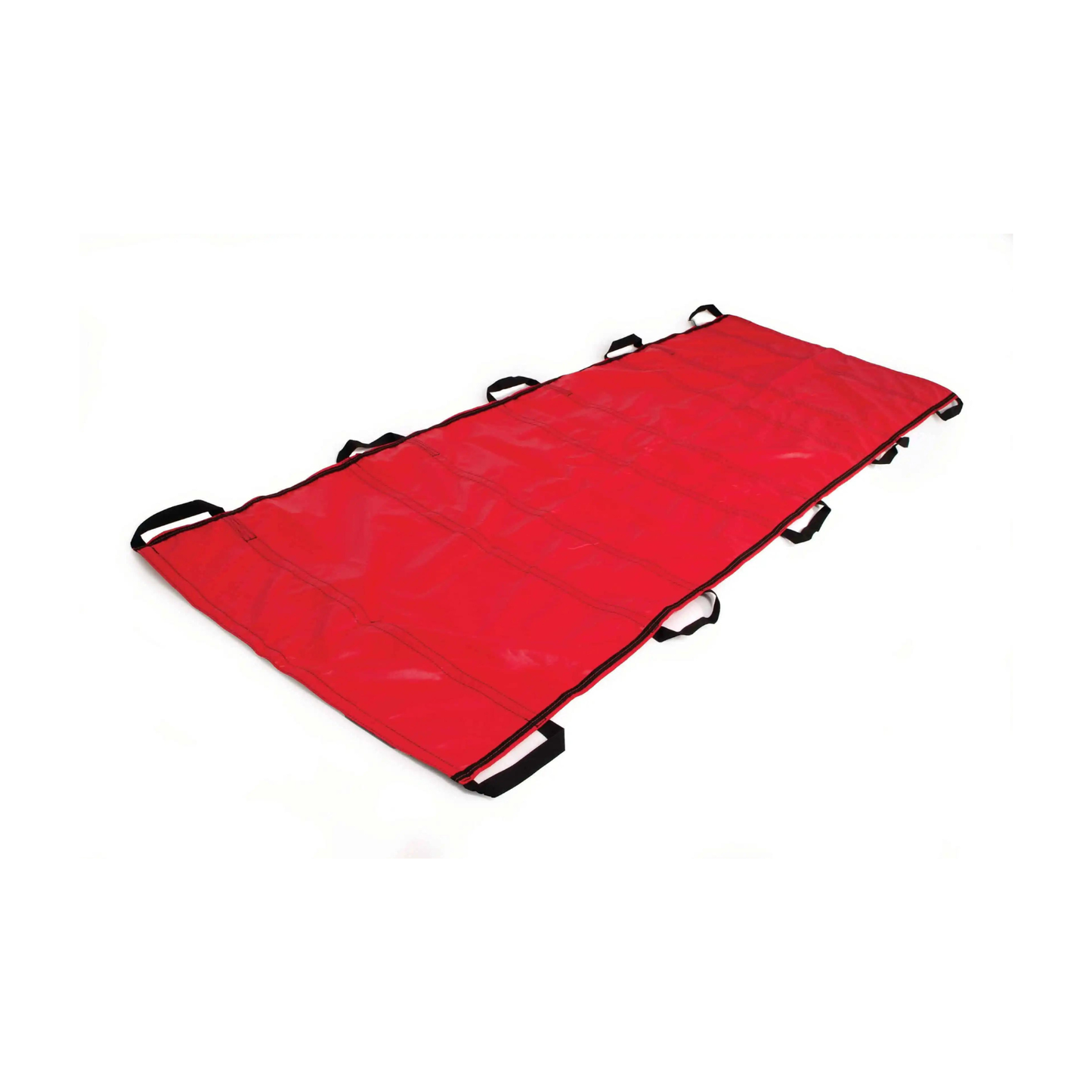 Ferno Carry Sheet for medical training, showing a blue rescue sheet with handles used for patient transport training.