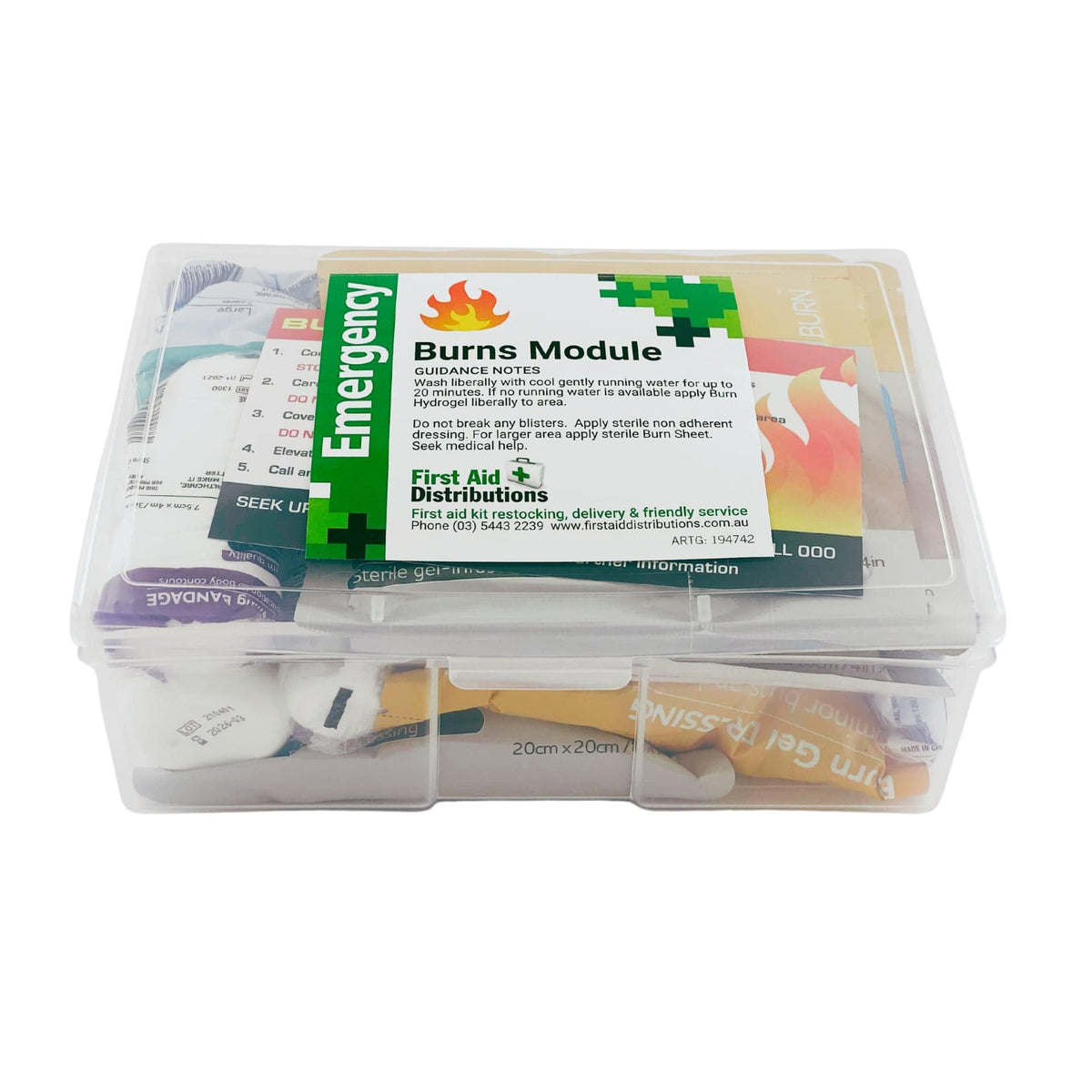 Burn Module First Aid Burn First Aid Module Small Industrial | FAD – First Aid Distributions