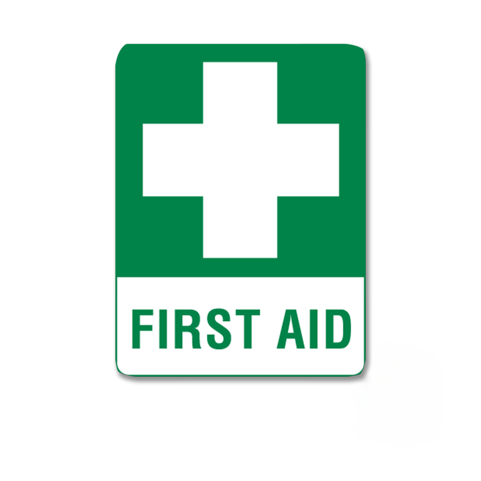 First Aid Sign - Poly 45cm x 30cm | First Aid Distributions