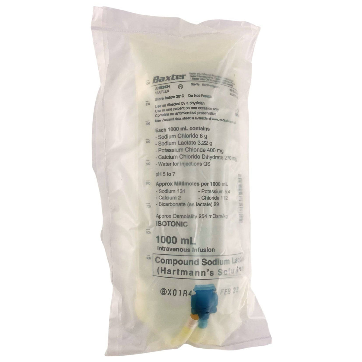 Hartmann's IV Solution 1000ml (1) – First Aid Distributions