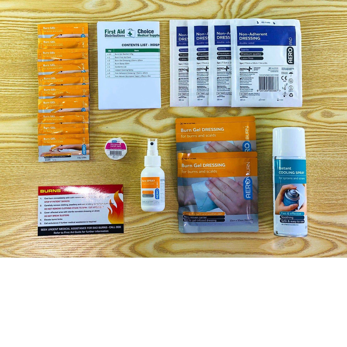Burn Module First Aid Hospitality Burn First Aid Module | First Aid Distributions