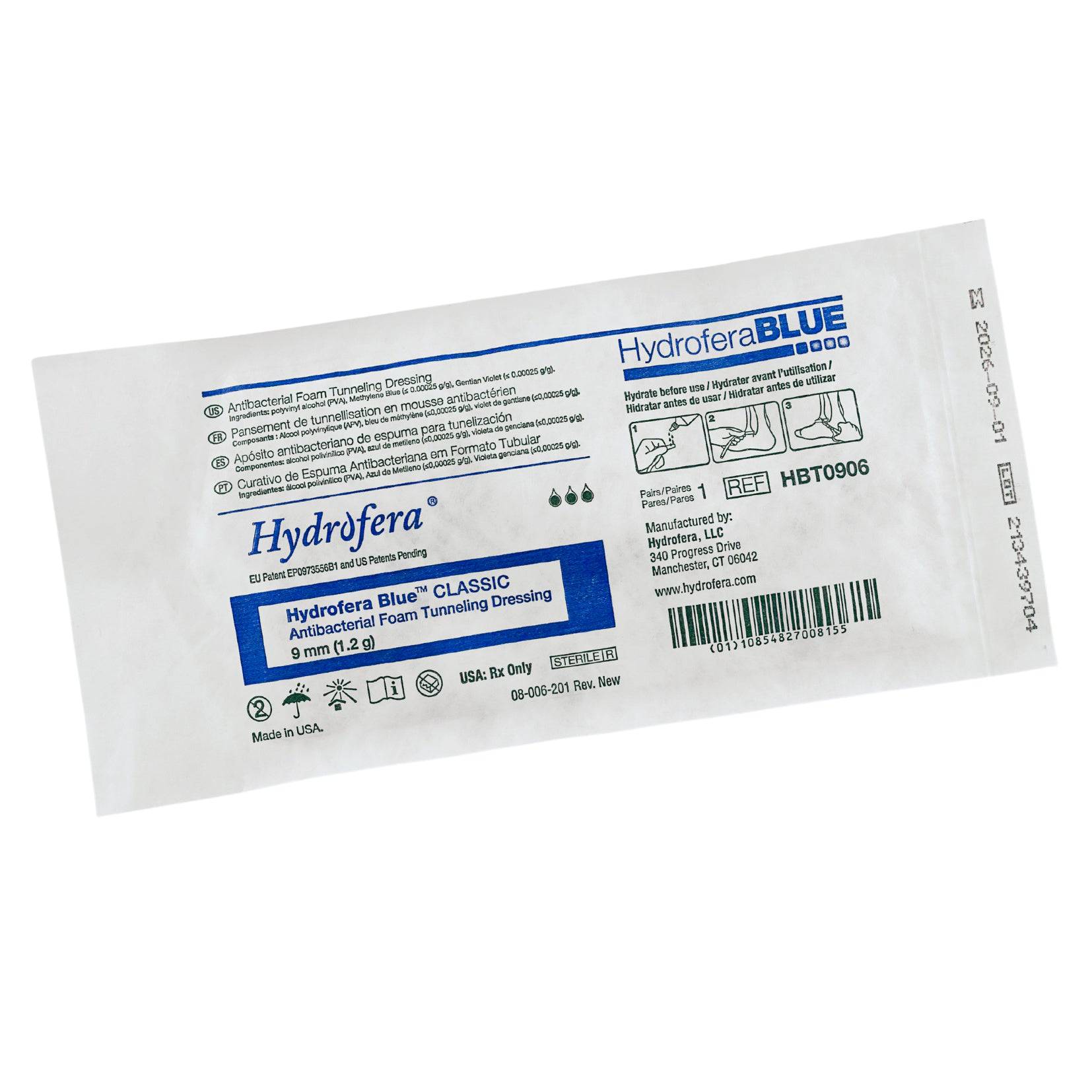 Hydrofera Blue Classic Antibacterial Foam Tunnelling Dressing 9mm (2