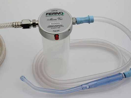 Ferno Oxy Powered Suction Unit aspirator with oxygen connection and control panel for medical emergency use