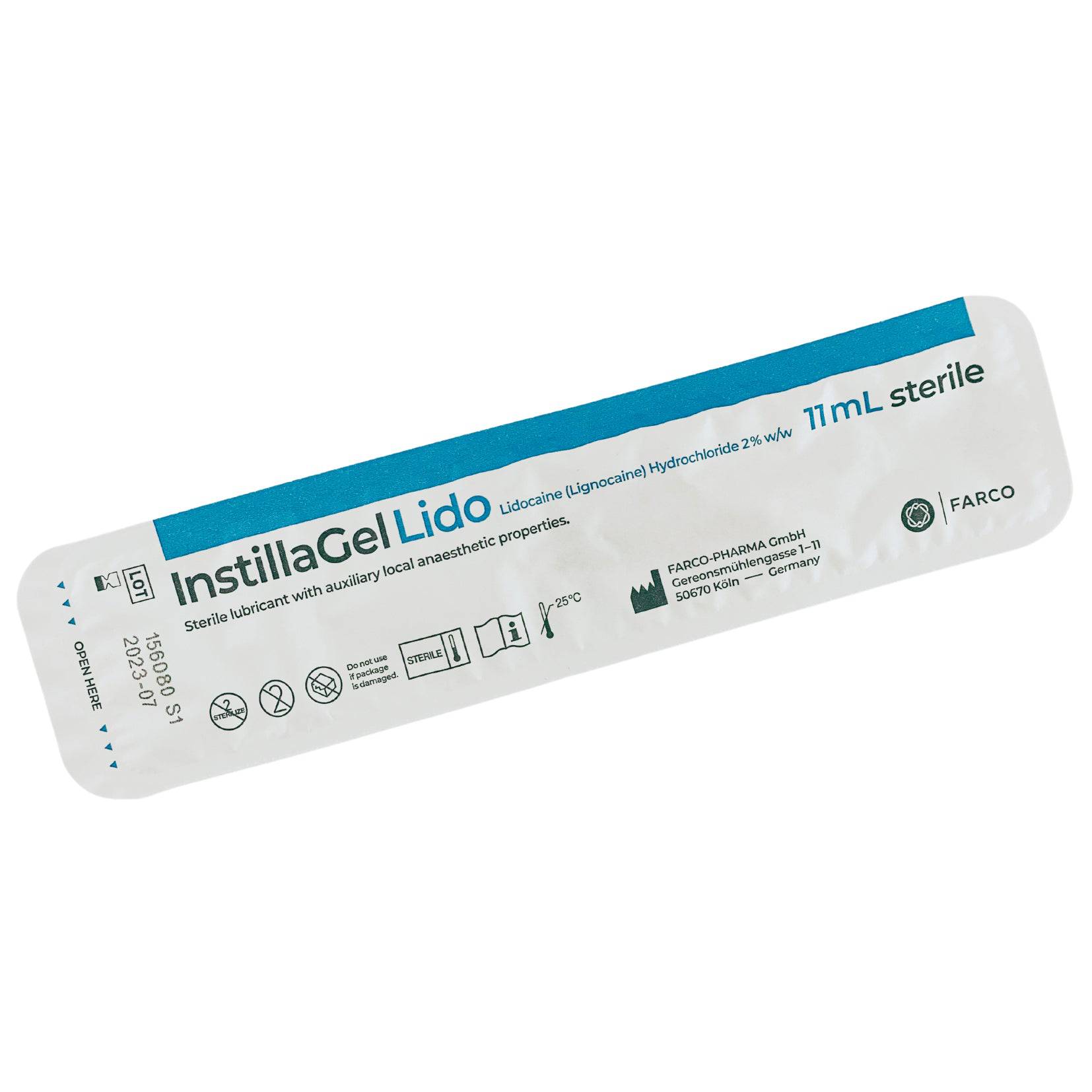 InstillaGel Lido Catheter Lubricant 11ml - 11ml | First Aid Distributions InstillaGel Lido Catheter Lubricant 11ml - 11ml | First Aid Distributions