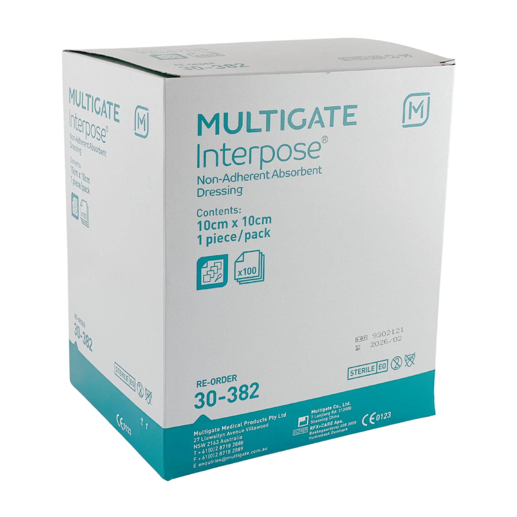 Interpose Non Adherent Dressing 10cm x 10cm Box (100) | First Aid ...