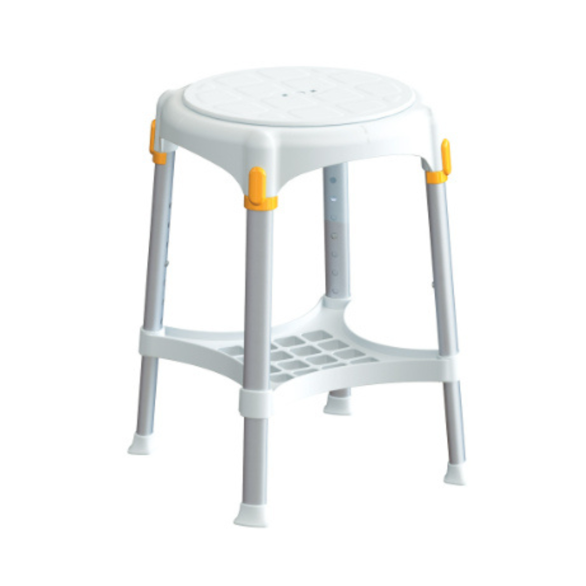 Squekey Rotating Stool King Rotating Round Stool with Tray Height Adjust. (White) – First Aid ...