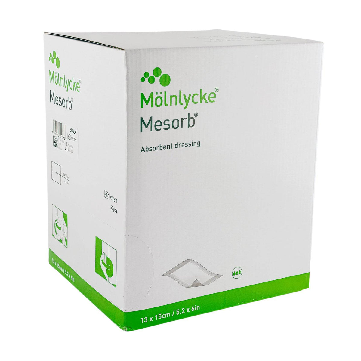 Mesorb Wound Dressing 13cm x 15cm Box (50) – First Aid Distributions