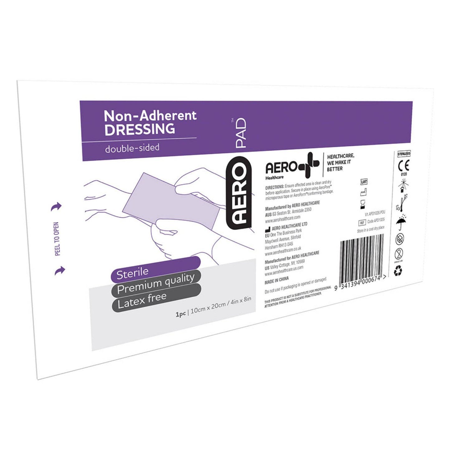 Non Adherent Dressing 10cm x 20cm - Aero (50) - First Aid Distributions