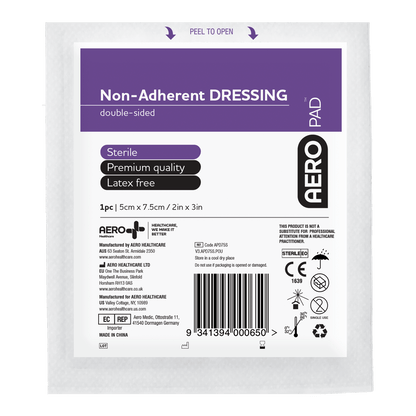 Non Adherent Dressing 5cm x 7.5cm - Aero (50) - First Aid Distributions