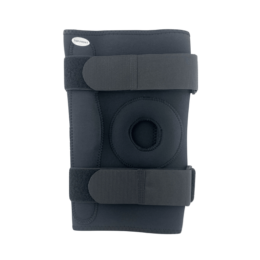OTS Neoprene Hinged Knee Support for stability and compression, designed for knee injuries and sports protection.