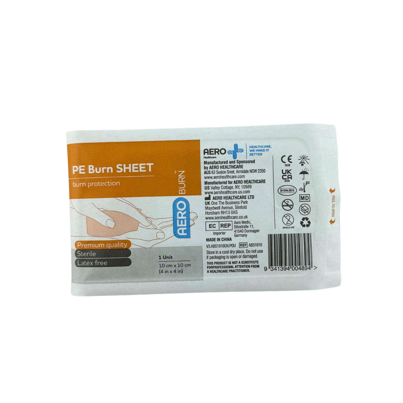 Polyethylene Burn Sheet - Aero (1) - First Aid Distributions