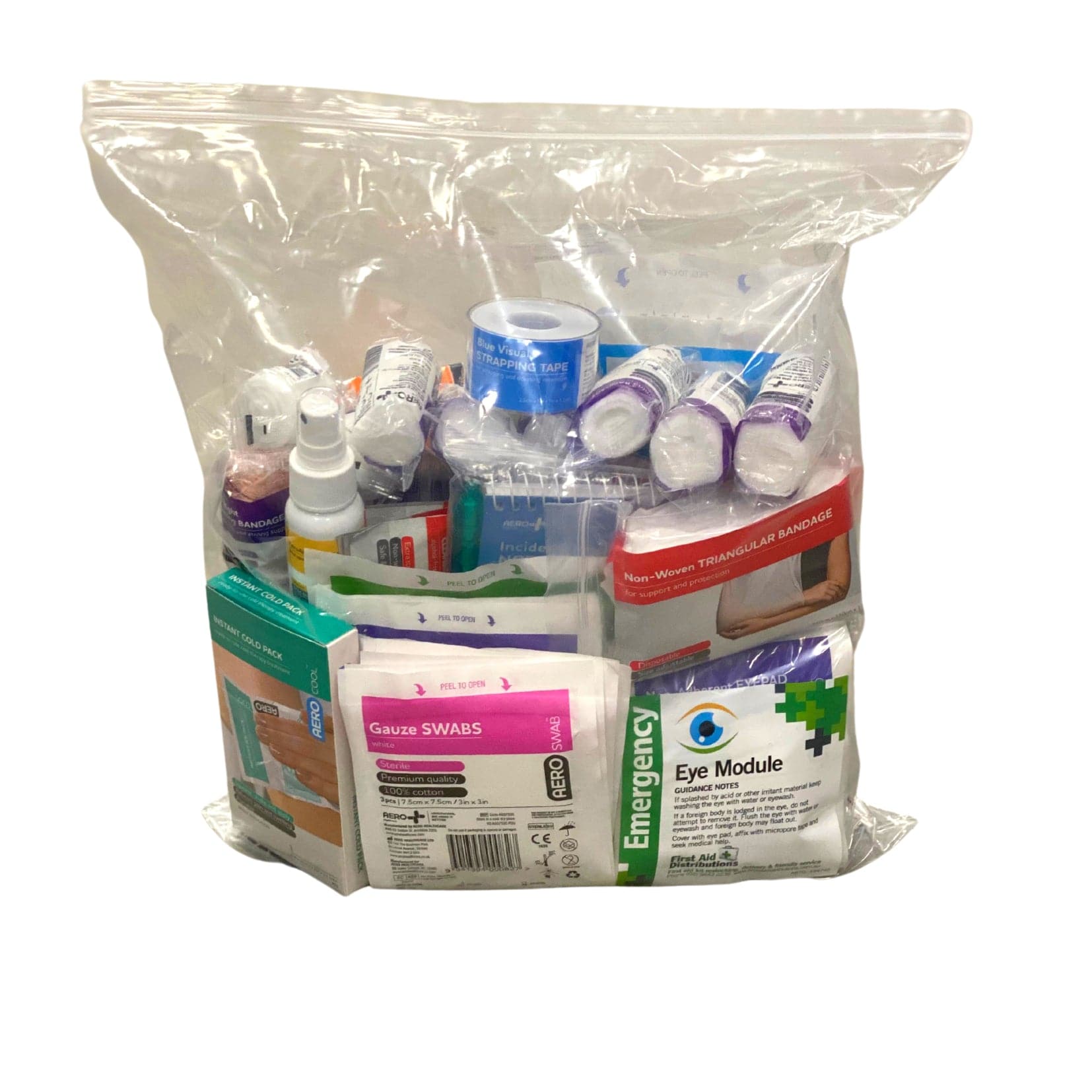 First Aid Kit Pacl REFILL First Aid Kit Pack - Model 3 BLUE – First Aid Distributions