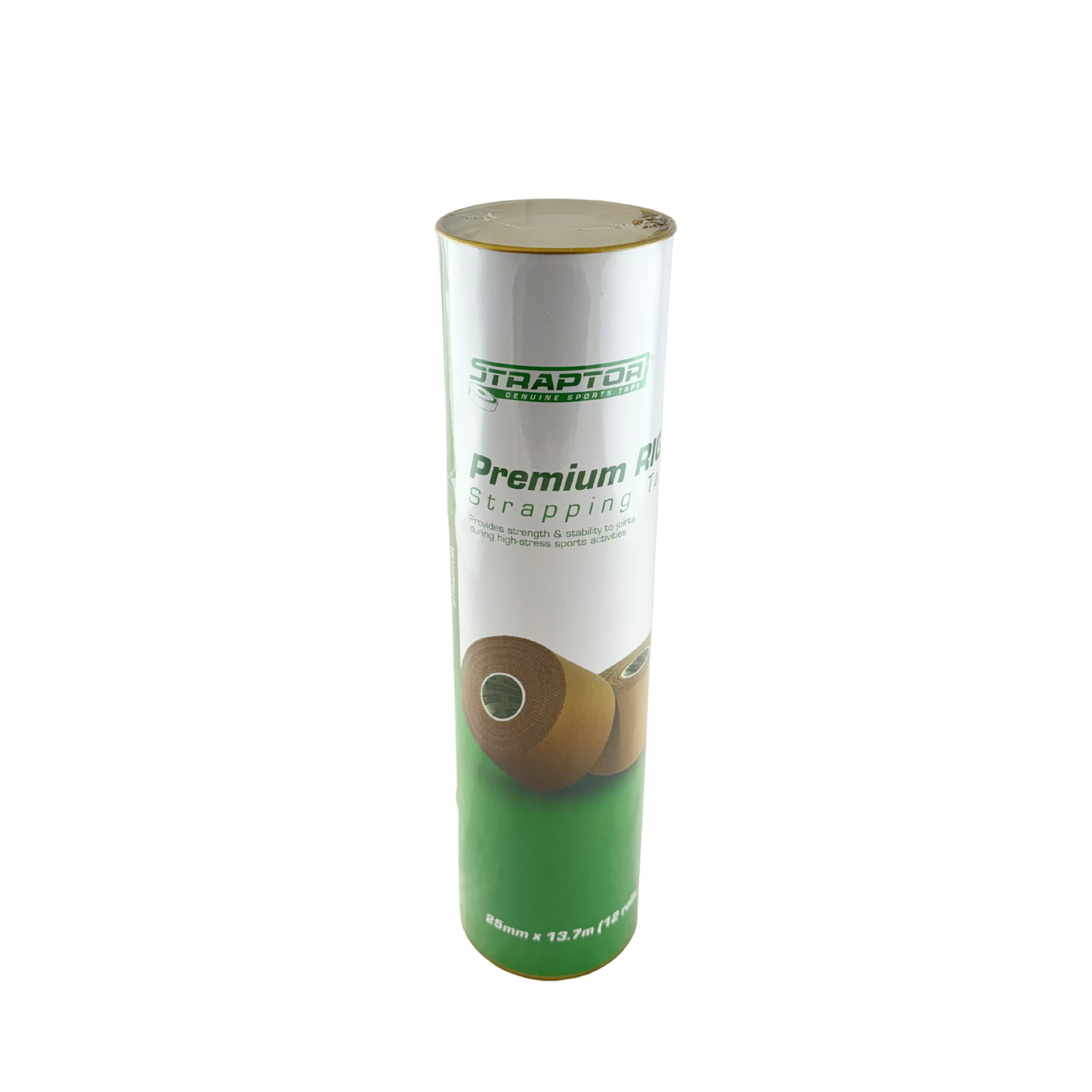 Howsport Rigid Strapping Tape in a 25-meter tube, designed for secure support and stabilization during athletic or medical use.