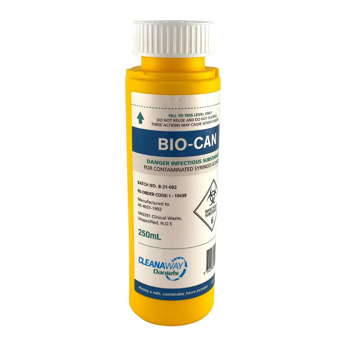 Sharps Disposal Container 250ml - Bio-Can (1) – First Aid Distributions