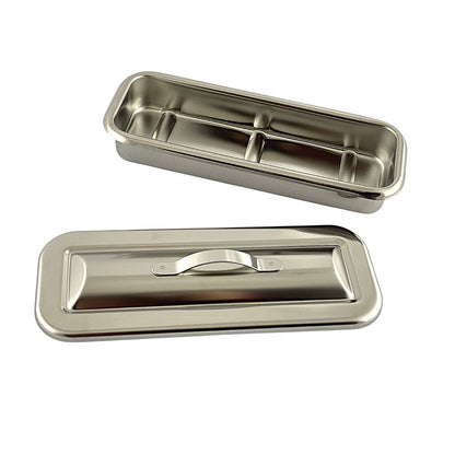 Stainless Steel Catheter Tray with Lid - First Aid Distributions