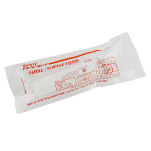 Biohazard syringe keeper for safe disposal, Amazon brand, featuring secure lid and compact design for medical waste management.
