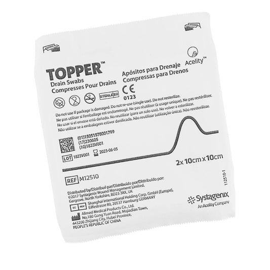 Topper Drain Swabs Sponge 10cm x 10cm (2) - First Aid Distributions