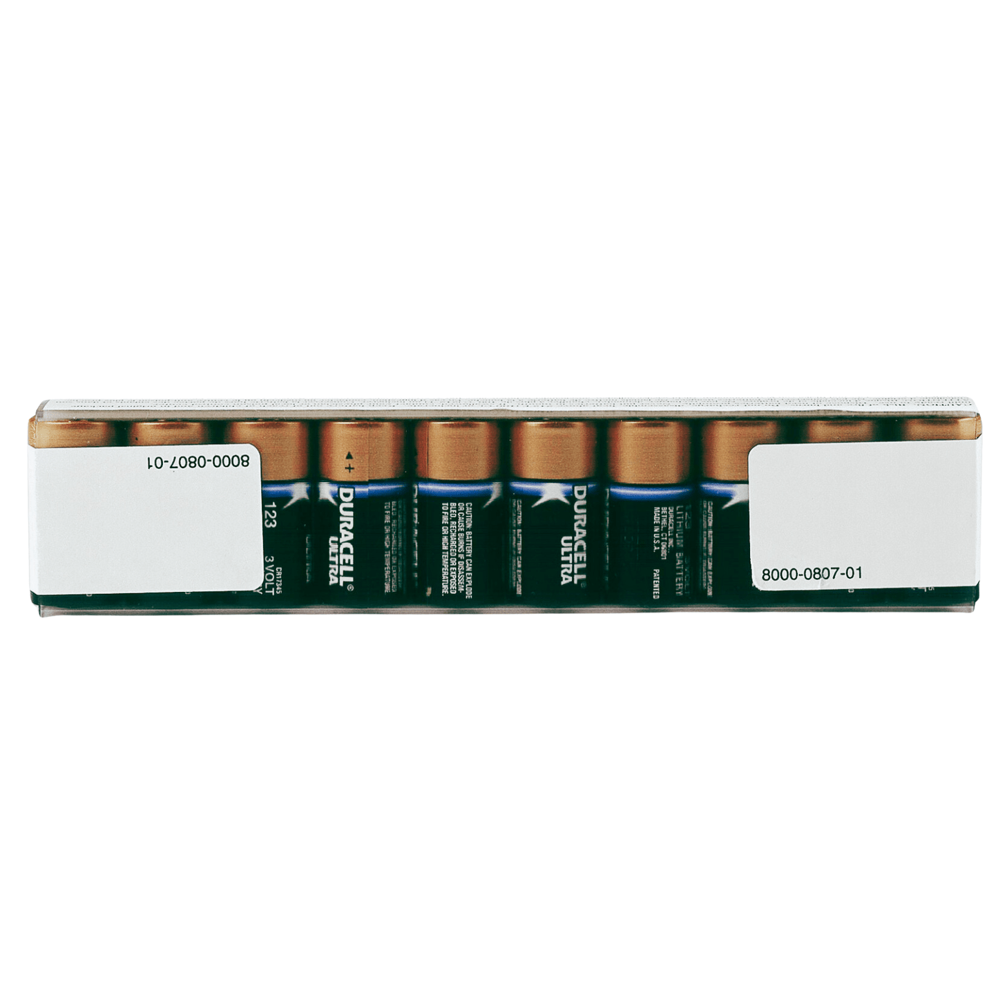 Zoll Type 123A Lithium Batteries 10-pack with storage sleeve - First Aid Distributions